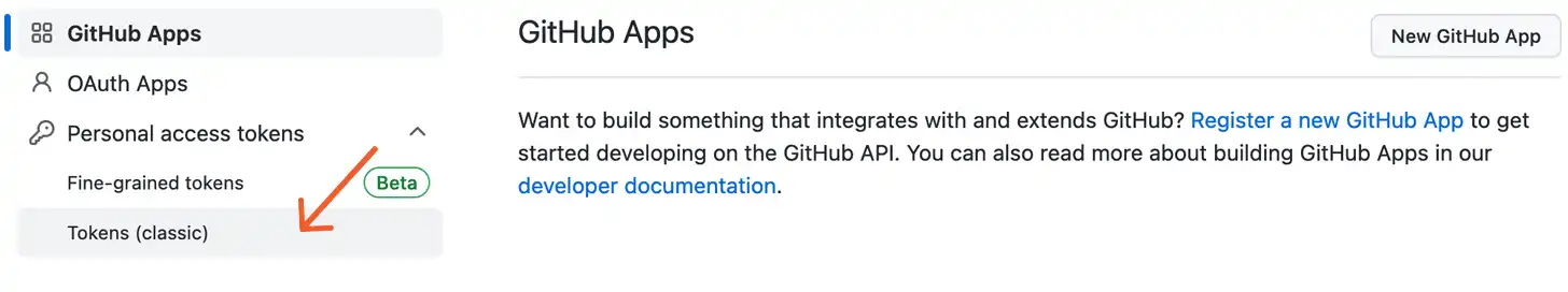 链接到个人访问令牌